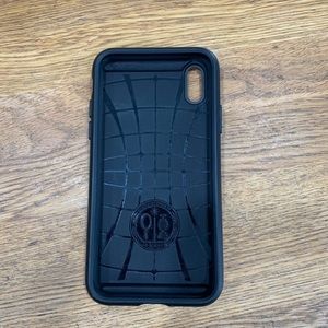black iPhone X case with cardholder